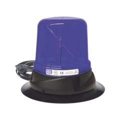 ECCO Faro híbrido led: roto led, 12-24vdc, 125 rpm, montaje de vacío-imán, azul X7660BVM