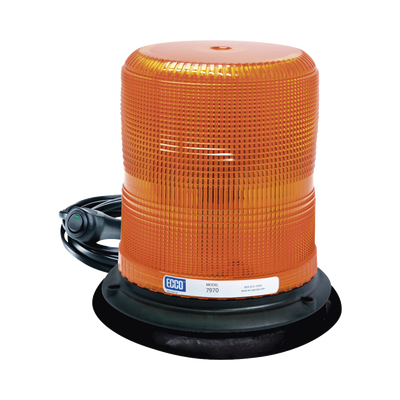 ECCO Baliza LED color ámbar con montaje magnético de succión DE 7" de altura MOD: X7970-A-VM