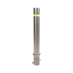 AccessPRO Bolardo Fijo de Acero Inoxidable de 900 mm de Altura / Ideal para aplicaciones delimitaciones de automóviles MOD: XB-900-F