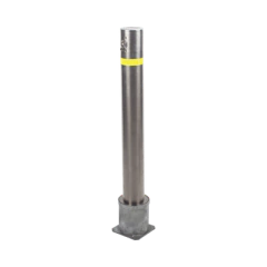 ACCESSPRO Bolardo Desmontable de Acero Inoxidable de 900 mm de Altura / Ideal para aplicaciones de delimitaciones vehiculares y peatonales MOD: XB-900-FL