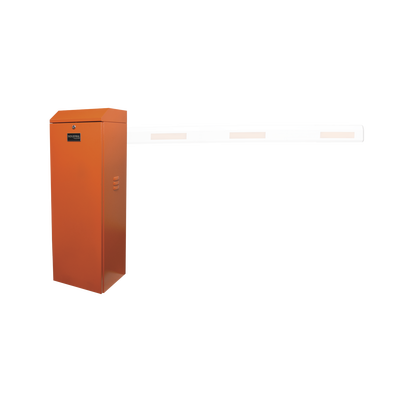 ACCESSPRO Barrera vehicular derecha / Soporta brazo de hasta 3 m / Apertura en 1.5 s /Final de carrera ajustable por programación / Movimiento fluido / Diseño elegante color naranja MOD: XBF-3000-RN