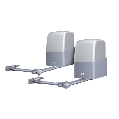 AccessPRO Kit de Motores Para Puertas Abatibles, 3m, 300 kg Máximo Por Puerta, Incluye Cuadro de Mando y 2 Controles Remotos MOD: XBS-PK06