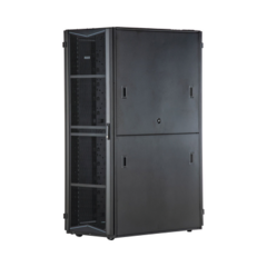 PANDUIT Gabinete FlexFusion para Centros de Datos, 42 UR, 700 mm de Ancho, 1200 mm de Profundidad, Fabricado en Acero, Color Negro XG74222BS0001