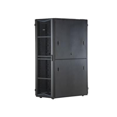 PANDUIT Gabinete FlexFusion para Centros de Datos, 42 UR, 800 mm de Ancho, 1200 mm de Profundidad, Fabricado en Acero, Color Negro XG84222BS0001