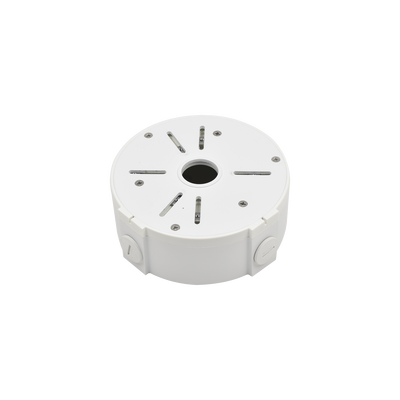 SYSCOM VIDEO Caja de Conexiones Universal / Uso en Interior / Fabricada en Metal / Color Blanco / Uso en Bala - Domo - Turret MOD: XGA130