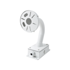 SYSCOM VIDEO Montaje Universal de Pared con Cuello de Ganso y Caja de Conexiones / Compatible con Cámaras Domo y Bala / Uso en Interior XGA160C