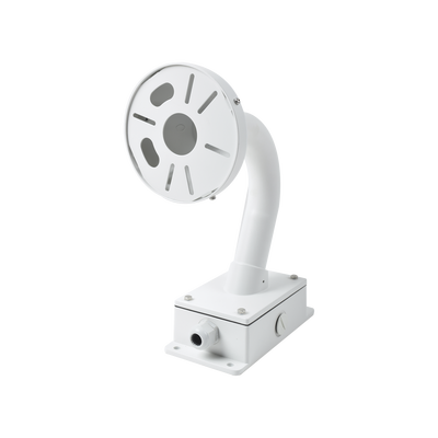 SYSCOM VIDEO Montaje Universal de Pared con Cuello de Ganso y Caja de Conexiones / Compatible con Cámaras Domo y Bala / Uso en Interior XGA160C