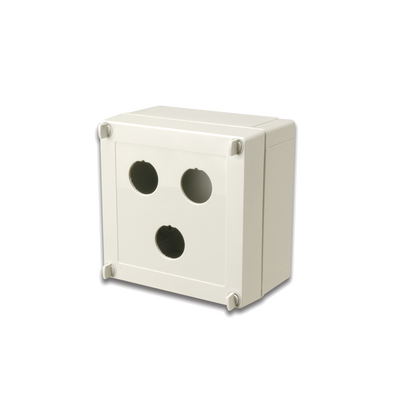 SIEMON Caja industrial de conexión (Ruggedized), de 3 puertos de cobre o fibra, con protección IP66/IP67 (NEMA 4X) MOD: X-IBOX-03