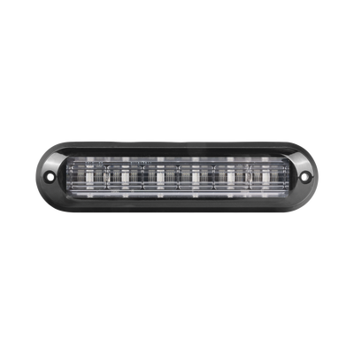 EPCOM INDUSTRIAL SIGNALING Luz Auxiliar Ultra Brillante IP67 de 6 LEDs, Color Rojo, con mica transparente y bisel negro MOD: XLT1835R