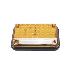 EPCOM INDUSTRIAL SIGNALING Luz de Advertencia de 7X4", Color Ambar, Con Luz de Trabajo, Ideal para Ambulancias MOD: XLTE2335A