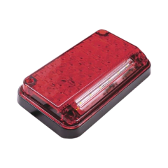 EPCOM INDUSTRIAL SIGNALING Luz de Advertencia de 7X4", Color Rojo, Con Luz de Trabajo, Ideal para Ambulancias MOD: XLTE2335R