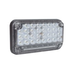 EPCOM INDUSTRIAL SIGNALING Luz de Advertencia de 7X4", Color Claro, Con Luz de Trabajo, Ideal para Ambulancias MOD: XLTE2335W