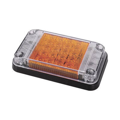 EPCOM INDUSTRIAL SIGNALING Luz de Advertencia de 7X4", Color Ámbar, Con Luces de Trabajo, Ideal para Ambulancias MOD: XLTE2345A