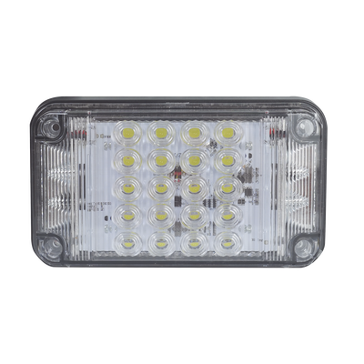 EPCOM INDUSTRIAL SIGNALING Luz de Advertencia de 7X4", Color Claro, Con Luces de Trabajo, Ideal para Ambulancias MOD: XLTE2345W