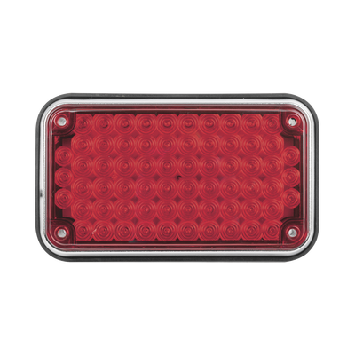 EPCOM INDUSTRIAL SIGNALING Luz de Advertencia de 6X4", Color Rojo, Ideal para Ambulancias MOD: X-LTE-595-R