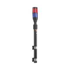 EPCOM INDUSTRIAL SIGNALING Luz telescópica Ultra Brillante para motocicleta, color Rojo/Azul MOD: XMWL300RB