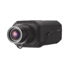 Hanwha Techwin Wisenet Cámara IP Profesiona 6 Megapíxel / WDR 150 dB / H.265 & WiseStream / HLC / Ideal para Lectura de Placas MOD: XNB-8002
