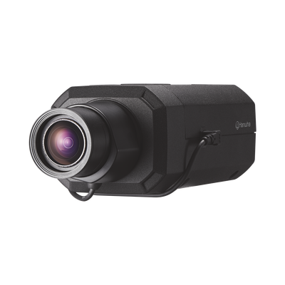 Hanwha Techwin Wisenet Cámara Profesional 4K / WDR 150 dB / H.265 & WiseStream / HLC / Ideal para Lectura de Placas MOD: XNB-9002