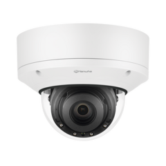 Hanwha Techwin Wisenet Cámara IP Domo Interior Antivandálica 2MP /Extensor POE / Lente Motorizado 2.8-12mm / IR 50M / WDR 150db / H.265 & WiseStream II MOD: XND-6081REV