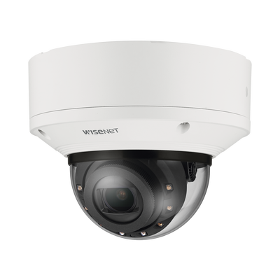 Hanwha Techwin Wisenet Cámara Domo 2MP con IA, Antivandalica / Lente Motorizado de 2.8 a 10mm / WDR 120dB / Ranura MicroSD / IP52 IK08 MOD: XND-C6083RV