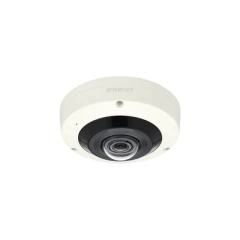 Hanwha Techwin Wisenet Fisheye 6 Megapixel / WDR 120dB / IR 15m / PTZ Digital 8X / Video Analíticos Avanzados / IP66 / IK10 / Entrada y Salida de Audio y Alarma MOD: XNF-8010RV