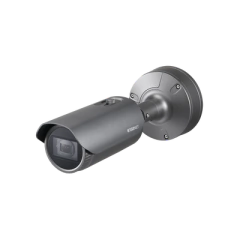 Hanwha Techwin Wisenet Cámara IP Tipo Bala Antivandálica 2MP / Lente Motorizado 2.8-12mm / IR 50M / WDR 150db / H.265 & WiseStream II MOD: XNO-6080R