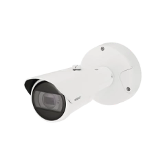 Hanwha Techwin Wisenet Camara Bala IP 4K con IA / Lente Motorizado 4.5 a 9.3mm / WDR 120dB / H.265 / RanuraSD / Protección IP67 IK10 NEMA4X / IR 40m MOD: XNO-C9083R