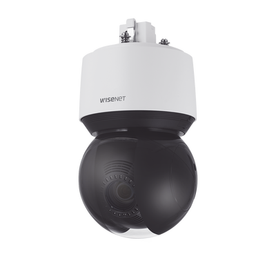Hanwha Techwin Wisenet Domo IP PTZ 2MP Antivandálico / 40X Zoom Óptico / IR 200m / WDR 150DB / Auto Tracking / Video Analíticos / H.265 & WiseStream II MOD: XNP-6400R