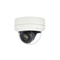 Hanwha Techwin Wisenet Cámara IP Tipo Domo Antivandálico 2MP Lente Varifocal 5.2 - 62.4 MM IR 70M/ H.265/ H.264/WDR 150DB/ HLC/ Doble SD CARD/ 12VDC/24VAC/POE, IP67, IK10 XNV-6120R