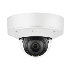 Hanwha Techwin Wisenet Cámara IP Domo Exterior Antivandálica 5MP / Extensor POE / Lente Motorizado 3.9-9.4mm / IR 50M / WDR 120db / H.265 & WiseStream MOD: XNV-8081RE