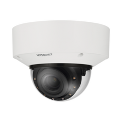 Hanwha Techwin Wisenet Cámara Domo 4MP con IA, Antivandalica / Lente Motorizado de 2.8 a 10mm / WDR 120dB / Ranura MicroSD / IP66 IP67 IK10 NEMA4X MOD: XNV-C7083R