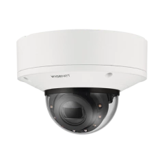 Hanwha Techwin Wisenet Cámara Domo 4k con IA, Antivandalica / Lente Motorizado de 4.4 a 9.3mm / P-Iris, WDR 120dB / Ranura SD / IP66 IP67 NEMA4X IK10 MOD: XNV-C9083R