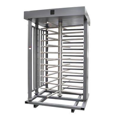 ACCESSPRO Torniquete Sencillo / Cuerpo Completo / Interior/Exterior / 100% Acero con Pintura Gris / EJE CENTRAL de Acero Inoxidable /Acabado de Lujo / Alto Tráfico MOD: XT-100-CS