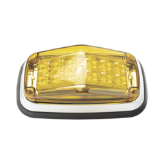 EPCOM INDUSTRIAL SIGNALING Luz de advertencia 8 X 4", Color Ámbar, IP67, SAE, Ideal para Ambulancias MOD: XT1885A