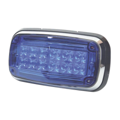 EPCOM INDUSTRIAL SIGNALING Luz de advertencia 8 X 4", Color Azul, IP67, SAE, Ideal para Ambulancias MOD: XT1885B