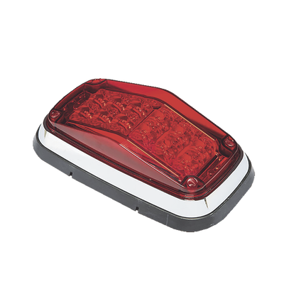 EPCOM INDUSTRIAL SIGNALING Luz de advertencia 8 X 4", Color Rojo, IP67, SAE, Ideal para Ambulancias MOD: XT1885R