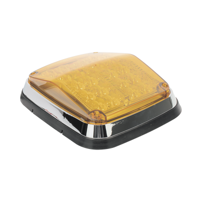 EPCOM INDUSTRIAL SIGNALING Luz de advertencia de 8 X 6", Color Ámbar, SAE, IP67, Ideal para Ambulancias MOD: XT1895A