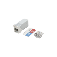 SIEMON Jack Z-MAX Cat6A, UTP, Montaje híbrido en Placa de Pared (Plano y Angulado), Color Blanco, Versión Bulk (Sin Empaque Individual) MOD: Z6A-02B