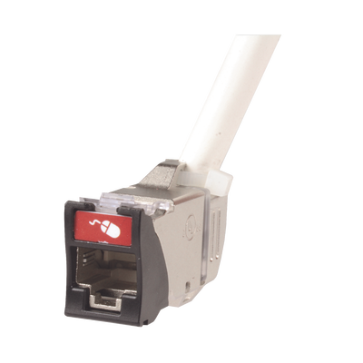 SIEMON Jack Z-MAX 45 montaje híbrido a 45 grados ideal para espacios reducidos, Categoría 6A, Blindado, color negro MOD: Z6A-45S01