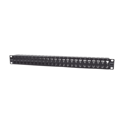 SIEMON Patch Panel UTP Z-MAX de 48 puertos, Precargado con Jacks Categoría 6, Plano, 1UR MOD: Z6-PNL-U48K
