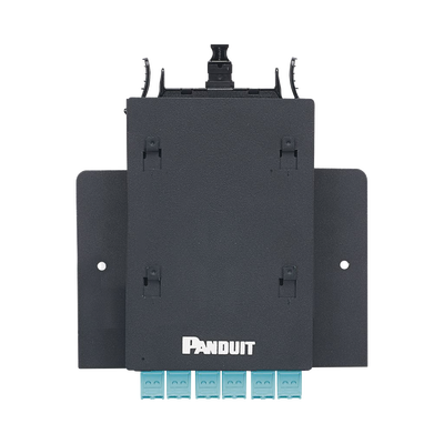 PANDUIT Soporte para Montaje de Un Casete HD Flex de 6 Puertos, Para Aplicaciones Por Zona, Color Negro ZFLEX1
