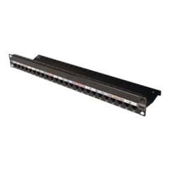 SIEMON Patch Panel Z-MAX, de 24 puertos, Modular (vacío), Plano, 1UR MOD: Z-PNL-24E