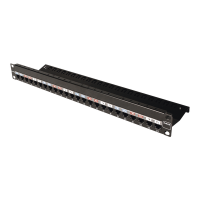 SIEMON Patch Panel Z-MAX, de 24 puertos, Modular (vacío), Plano, 1UR MOD: Z-PNL-24E