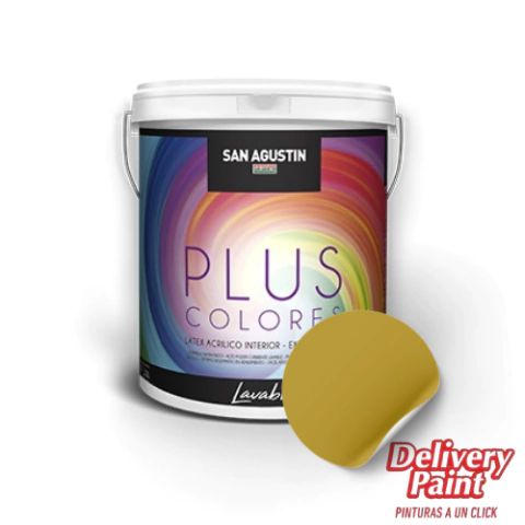 Látex Plus Color Ocre Interior- Exterior 4Lts San Agustín