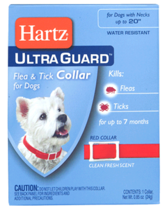 HARTZ COLLAR ANTIPULGAS 2 EN 1 PERROS / 5 MESES (ROJO)