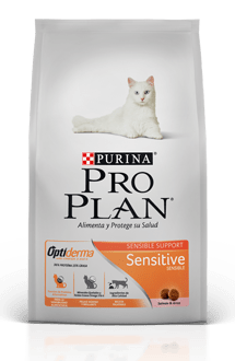 PROPLAN GATO SENSITIVE 3 KG- Gatos Adultos con intolerancias alimentarias y problemas de piel.
