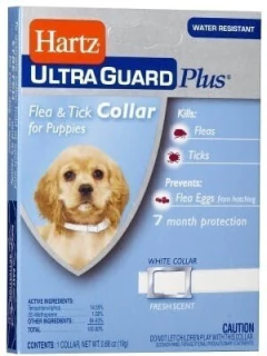 COLLAR ANTI PULGAS HARTZ PLUS 3 EN 1 - Collar Anti Pulgas y Garrapatas además de sus huevos para cortar el ciclo de vida, duración hasta 7 Meses.