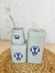 Set yerbero + azucarero + mate Gris The best dad - comprar online