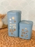 Set Tarros Cuadrados Life is Good Azul - comprar online