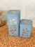 Set Tarros Cuadrados Life is Good Azul